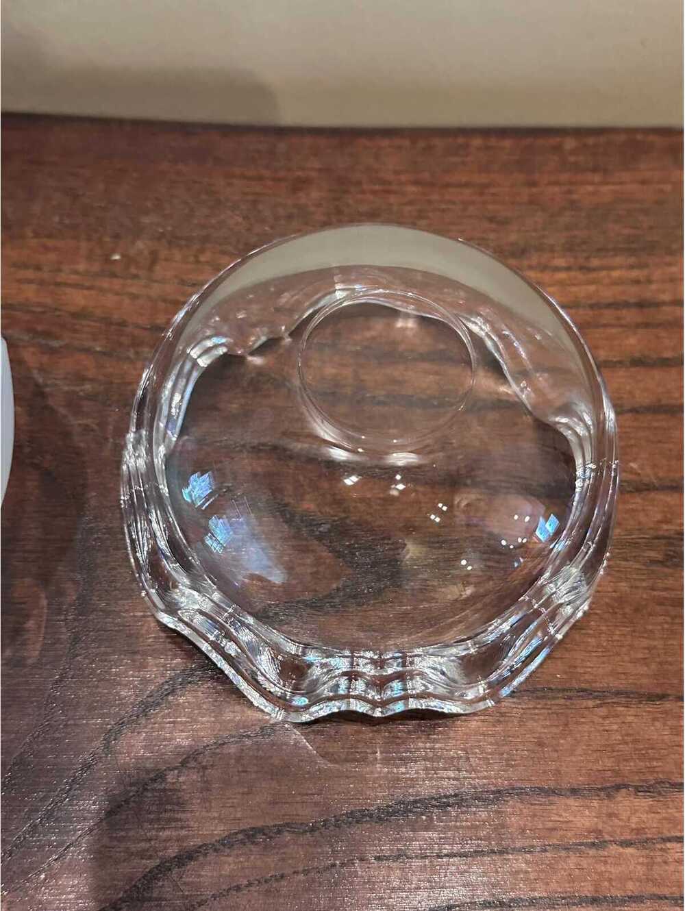 Holmegaard Denmark Michael Bang Frosted Art Glass Mixed Double Wave Bowls MCM - Picture 3 of 7